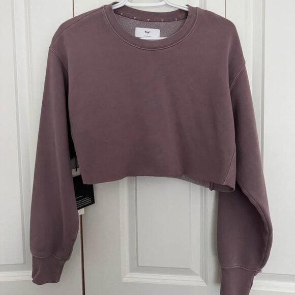 Aritzia TNA COZYAF Boyfriend Cropped Sweatshirt - Picture 1 of 5